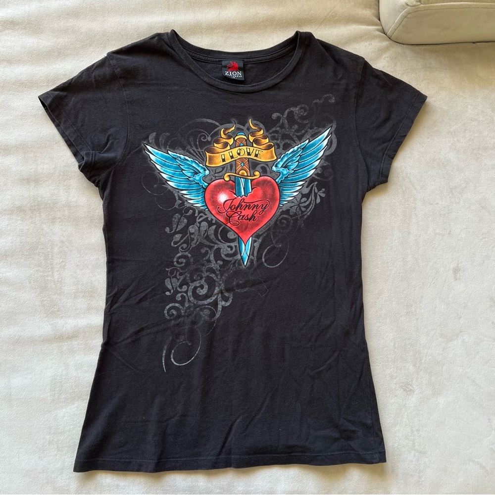2000s Johnny Cash band tee
